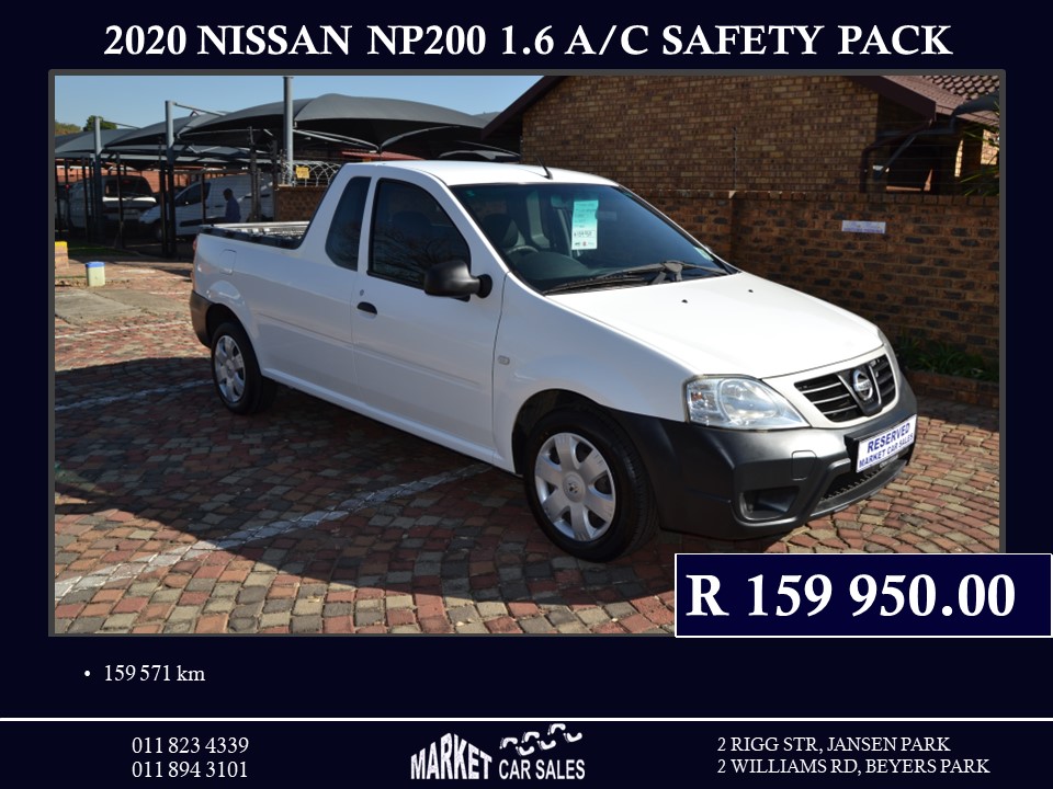 2020 Nissan NP200 1.6 8V Base A/C + Safety Pack