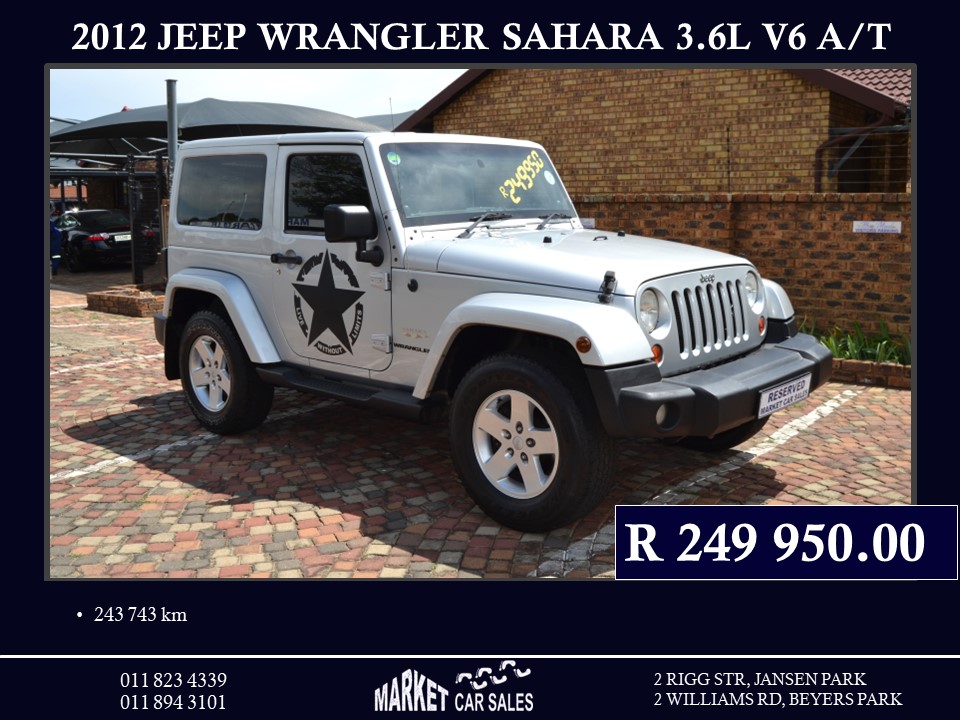 2012 Jeep Wrangler 3.6L Sahara