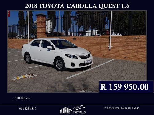 2018 Toyota Corolla Quest 1.6