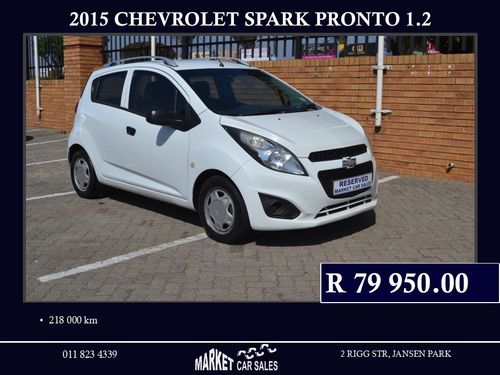 2015 Chevrolet Spark 1.2 Pronto panel van